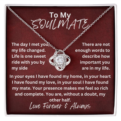 To My Soulmate | Love Knot