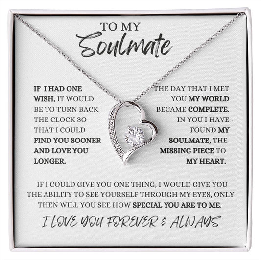 To My Soulmate | Forever Love Necklace |